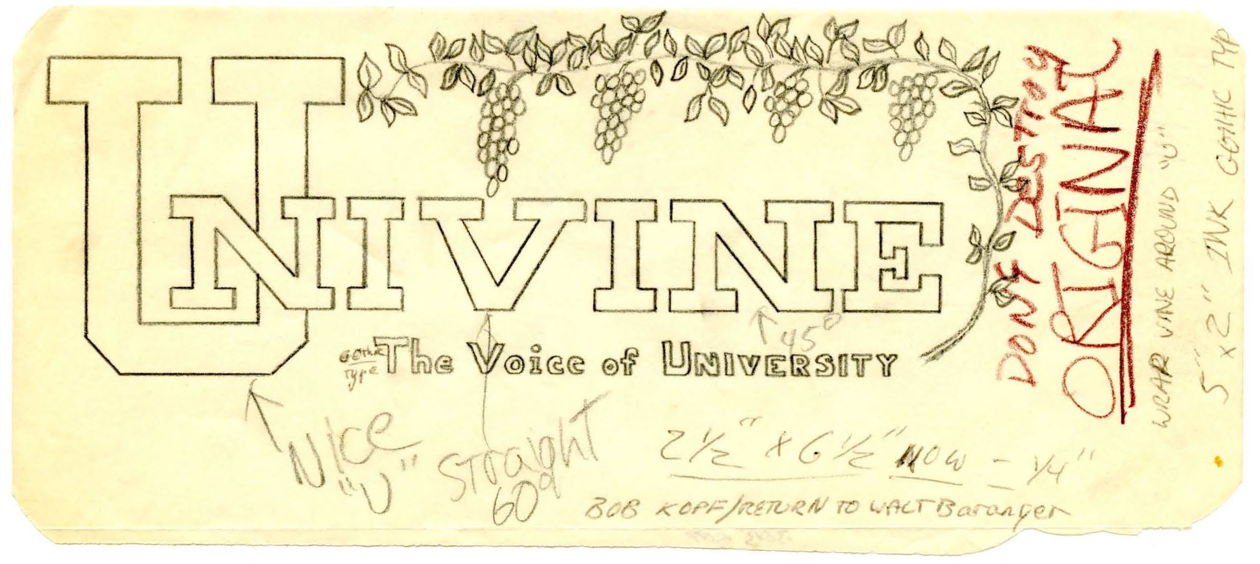 Univine Original Nameplate